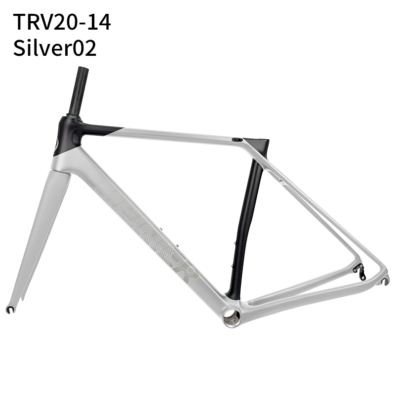 Customized Color Carbon Bike Frames for Road Bicycles Road Frame T1000 Carbon Fibre  700C V-Brake