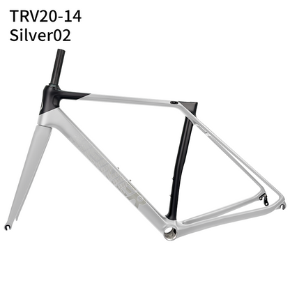 Customized Color Carbon Bike Frames for Road Bicycles Road Frame T1000 Carbon Fibre  700C V-Brake