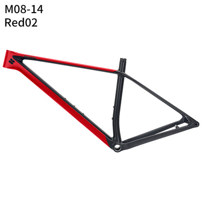 M08 T1000 Carbon MTB Frame Max 29erx2.4Tire Internal Cable Routing Ultralight Hardtail Frame BSA UDH
