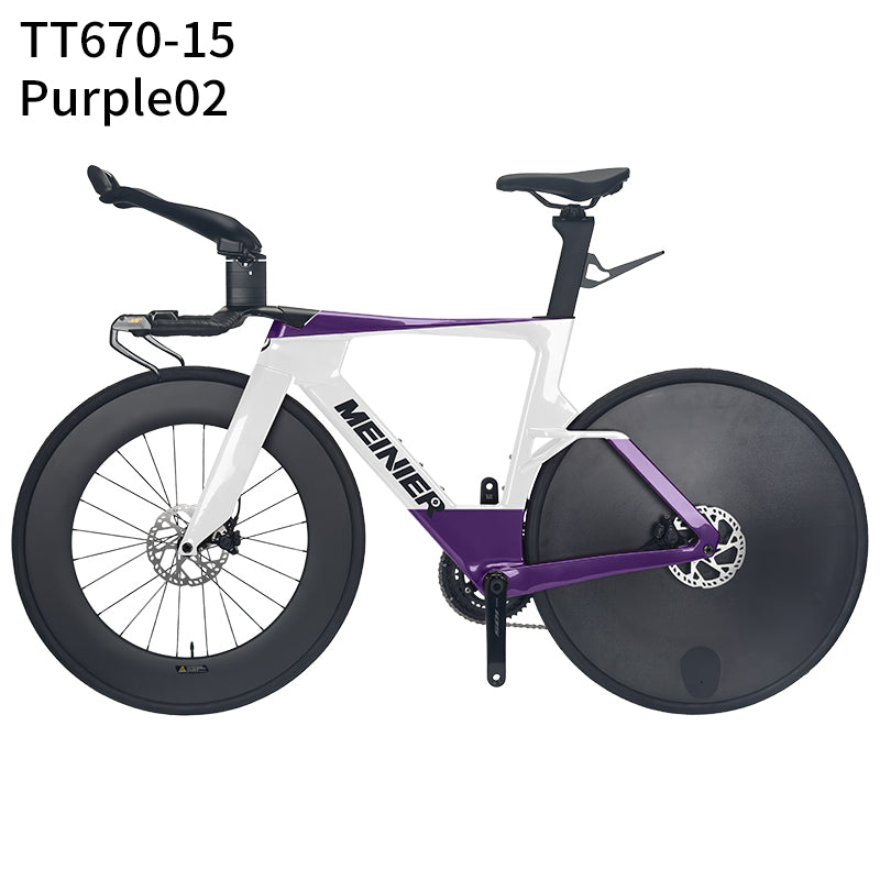Carbon Fiber TT Bike with 2x12S L-TWOO ER9 and Shimano105 R7000 Crankset Full Carbon Fiber Disc Wheel Triathlon Road Bike for Racing