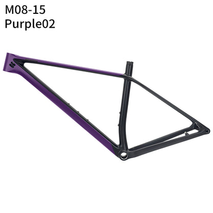 M08 T1000 Carbon MTB Frame Max 29erx2.4Tire Internal Cable Routing Ultralight Hardtail Frame BSA UDH