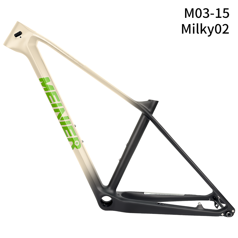 MEINIER Carbon Fiber Mountain Bike Frame Bottom Bracket PF30 Hard Tail Frame Max 27.5erx2.25Tire