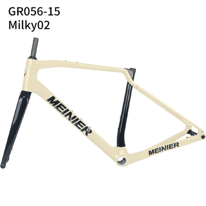 Carbon Gravel Frame Hub142x12mm Axle Disc Brake T47 Cyclocross Frame with Integrated Handlebar Gravel Bicycle Frame