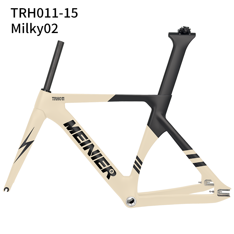 MEINIER Upgraded T1000 Carbon Track Frameset Max 700Cx25C Tire Fixed Gear Frame for Bike Racing Racing