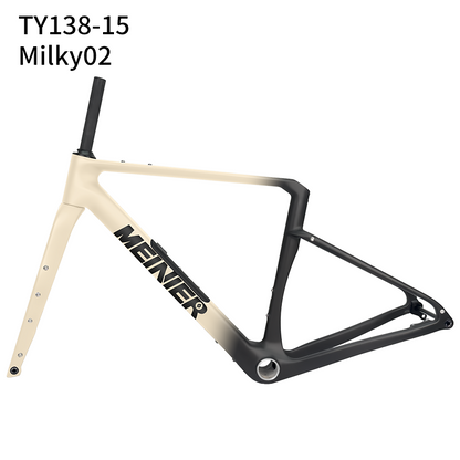 Carbon Gravel Frame with Tool Box UDH Hanger Cyclocross Frameset Bottom Bracket T47