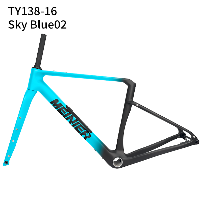 Carbon Gravel Frame with Tool Box UDH Hanger Cyclocross Frameset Bottom Bracket T47