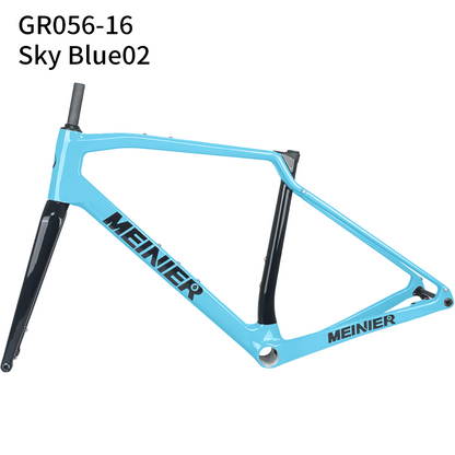 Carbon Gravel Frame Hub142x12mm Axle Disc Brake T47 Cyclocross Frame with Integrated Handlebar Gravel Bicycle Frame