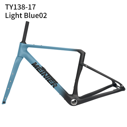 Carbon Gravel Frame with Tool Box UDH Hanger Cyclocross Frameset Bottom Bracket T47
