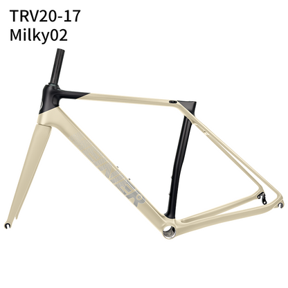 Customized Color Carbon Bike Frames for Road Bicycles Road Frame T1000 Carbon Fibre  700C V-Brake