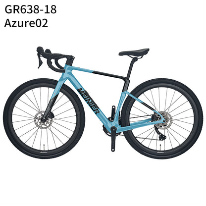 MEINIER Carbon Fiber Gravel Bike GRX BR600 2X11S Hydraulic Disc Brake Gravel Road Bike for Bikepacking and Longer Journeys