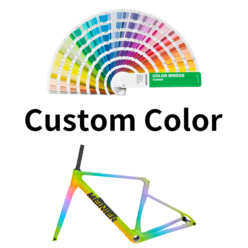 Carbon Gravel Frame with Tool Box UDH Hanger Cyclocross Frameset Bottom Bracket T47