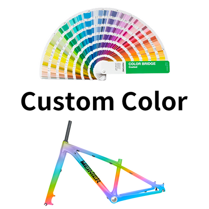 26 Inch T1000 Carbon Fiber MTB Hardtail Frame with Straight Tube Rigid Fork Disc Frameset 135x9mm Hub Lightweight Durable