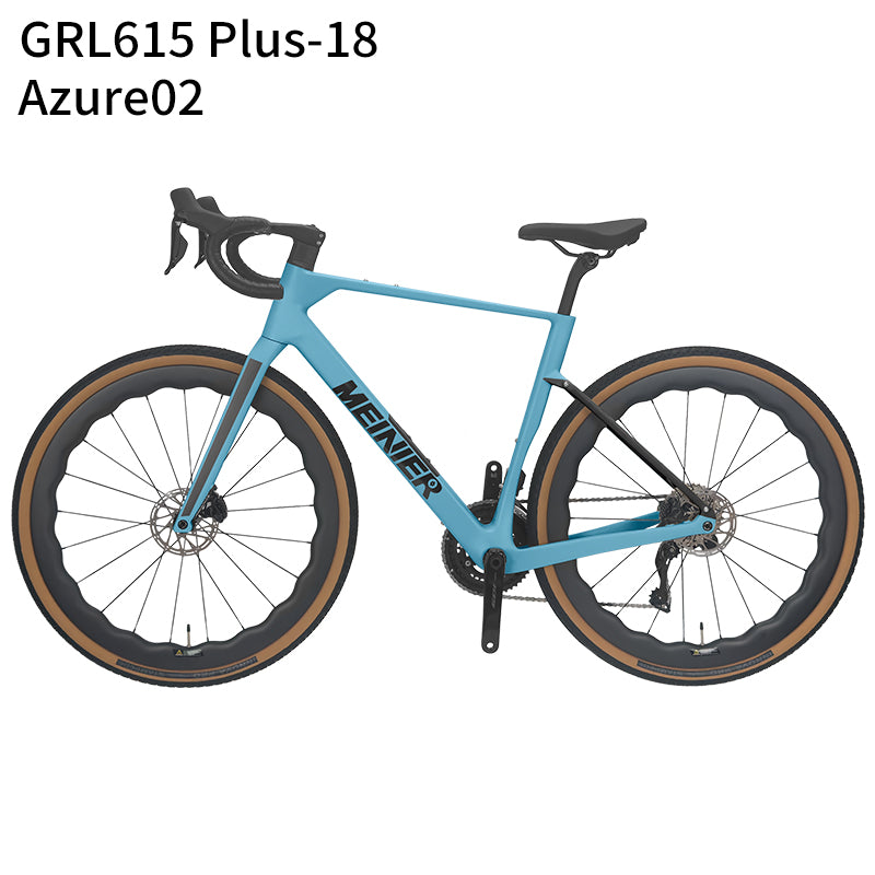 GRL615 Plus Full Carbon Gravel Road Bike 105 R7170 Di2 2x12S Full Internal Cable Routing Carbon Fiber Frame All Road Bicycle