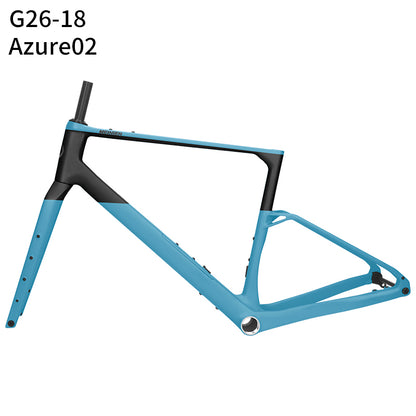 G26 Carbon Gravel Frameset with Full Carbon Fiber Storage Tool Box Cyclocross Frameset Max Tire 700Cx50C Disc Brake