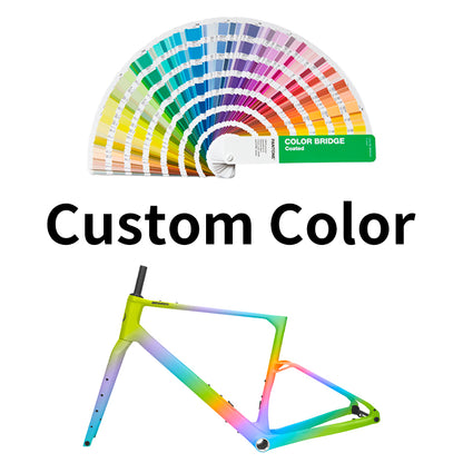 G26 Carbon Gravel Frameset with Full Carbon Fiber Storage Tool Box Cyclocross Frameset Max Tire 700Cx50C Disc Brake