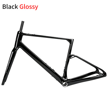 G26 Carbon Gravel Frameset with Full Carbon Fiber Storage Tool Box Cyclocross Frameset Max Tire 700Cx50C Disc Brake