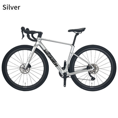 MEINIER Carbon Fiber Gravel Bike GRX BR600 2X11S Hydraulic Disc Brake Gravel Road Bike for Bikepacking and Longer Journeys
