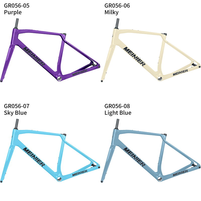 T1000 Carbon Gravel Frame 700C*47C T47 Flat Mount Disc Brake Gravel Bicycle Frameset Road Bike Frame Cyclocross Bike