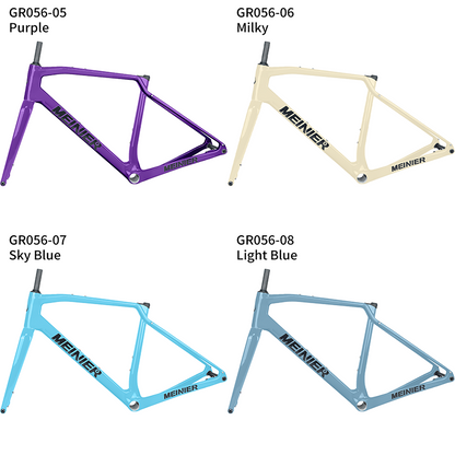 T1000 Carbon Gravel Frame 700C*47C T47 Flat Mount Disc Brake Gravel Bicycle Frameset Road Bike Frame Cyclocross Bike