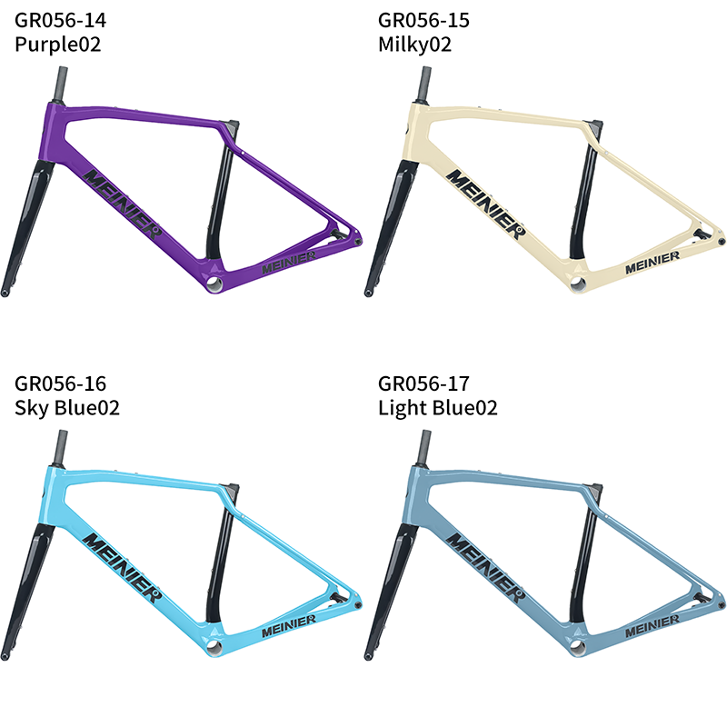 T1000 Carbon Gravel Frame 700C*47C T47 Flat Mount Disc Brake Gravel Bicycle Frameset Road Bike Frame Cyclocross Bike