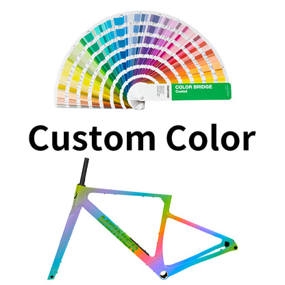MEINIER GRL32 Carbon Gravel Bike Frame Thru Axle 148x12mm Disc Brake Cyclocross Frame Max 32x2.4 Tires