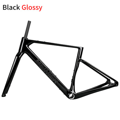 GRL15 Carbon Cyclocross Frameset Max Tire 700Cx57C Disc Brake Internal Cable Routing Gravel Frame with Tool Box UDH