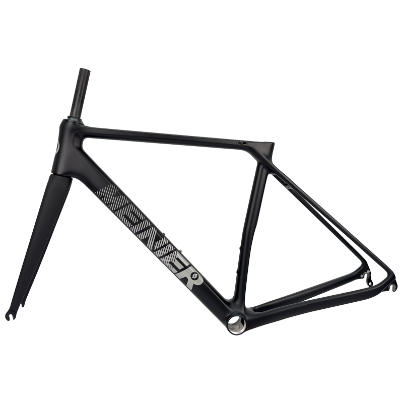 Customized Color Carbon Bike Frames for Road Bicycles Road Frame T1000 Carbon Fibre  700C V-Brake