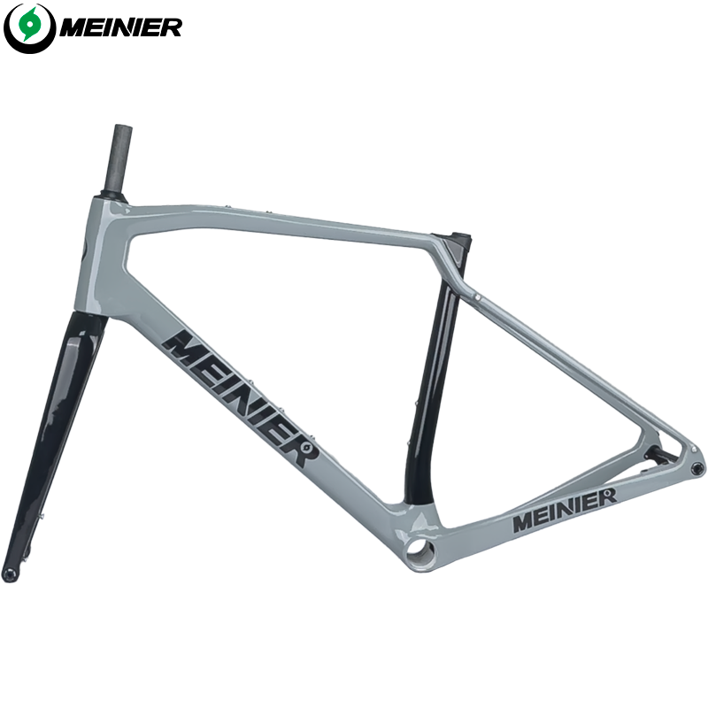 T1000 Carbon Gravel Frame 700C*47C T47 Flat Mount Disc Brake Gravel Bicycle Frameset Road Bike Frame Cyclocross Bike