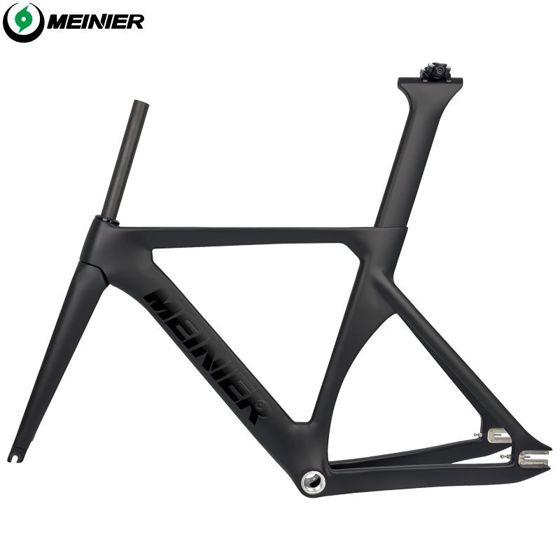 MEINIER Upgraded T1000 Carbon Track Frameset Max 700Cx25C Tire Fixed Gear Frame for Bike Racing Racing
