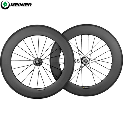 700C Carbon Track Wheels Rim Brake 14mm 3K Matte/3K Glossy Racing Wheel Fixed Gear Bike Clincher Carbon Wheelset
