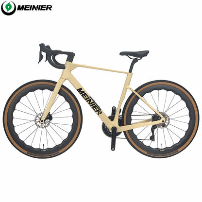 GRL615 Plus Full Carbon Gravel Road Bike 105 R7170 Di2 2x12S Full Internal Cable Routing Carbon Fiber Frame All Road Bicycle