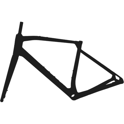 T1000 Carbon Gravel Frame 700C*47C T47 Flat Mount Disc Brake Gravel Bicycle Frameset Road Bike Frame Cyclocross Bike