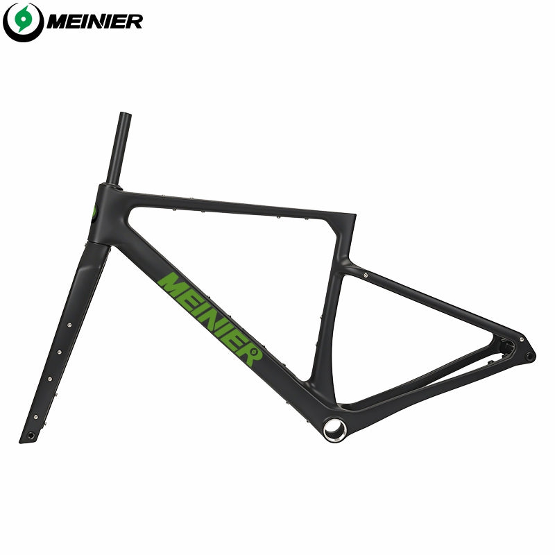 MEINIER GRL32 Carbon Gravel Bike Frame Thru Axle 148x12mm Disc Brake Cyclocross Frame Max 32x2.4 Tires