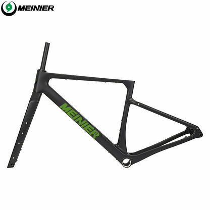 MEINIER GRL32 Carbon Gravel Bike Frame Thru Axle 148x12mm Disc Brake Cyclocross Frame Max 32x2.4 Tires