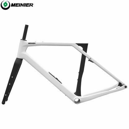 MEINIER GR058 T1000 Carbon Fiber Gravel Bike Frame Set with Tool Box Light Weight Carbon Road Frame Max Tire 700x50C Disc Brake