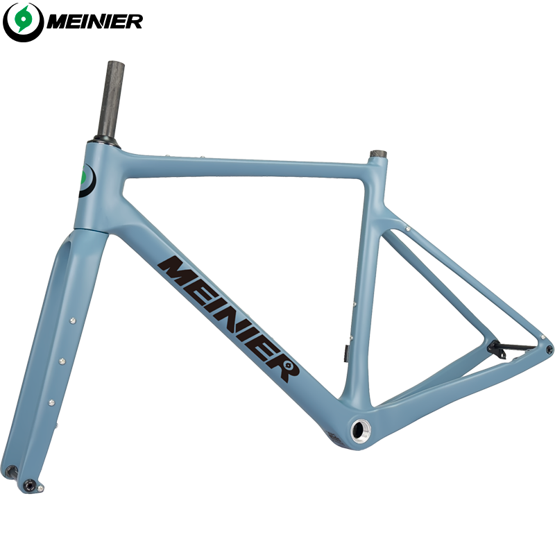 NEW Carbon Gravel Frame Flat Mount Disc Brake 700C*47C Threaded BSA Internal Cable Gravel Bicycle Frameset Road Bike