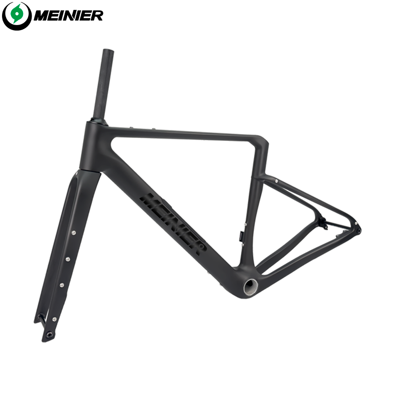 Carbon Gravel Frame with Tool Box UDH Hanger Cyclocross Frameset Bottom Bracket T47