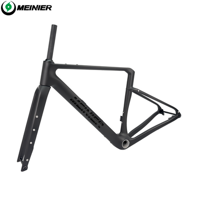 Carbon Gravel Frame with Tool Box UDH Hanger Cyclocross Frameset Bottom Bracket T47