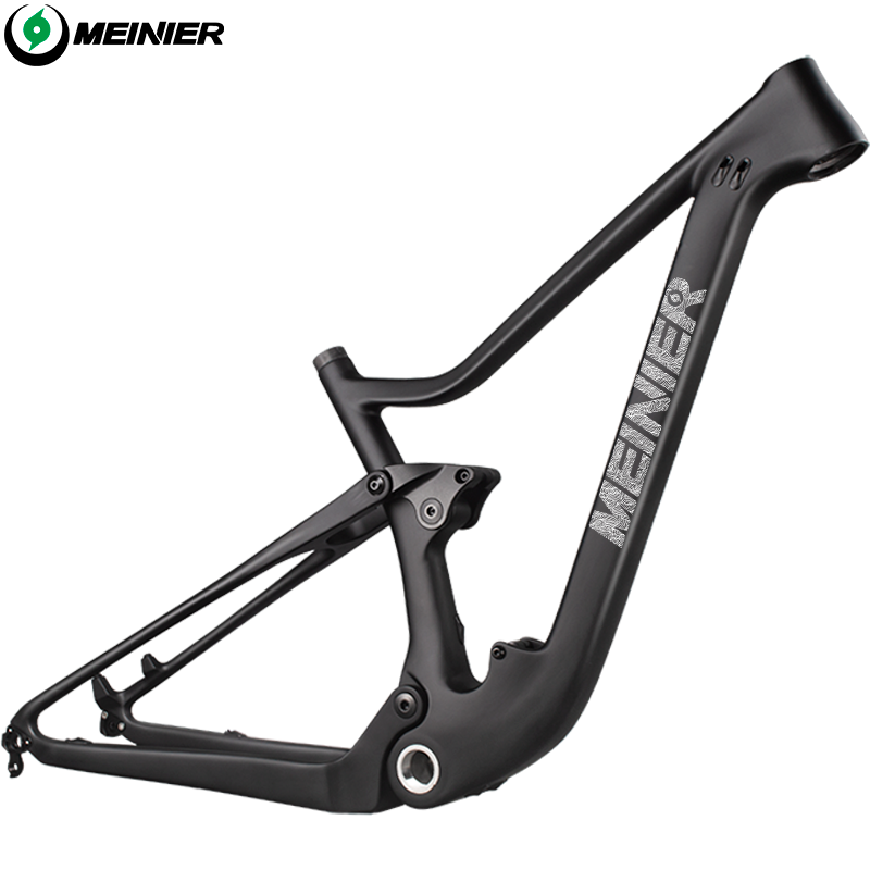 Full Carbon Suspension Bike Frame 29er MTB Thru AXle BOOST Carbon Fiber Suspension Mountain Bikes XC 100mm Travel Bicycle Frame