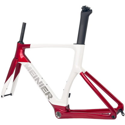 Wholesale Factories Carbon Fiber Road Bike Frame 700C Max 32C Tire Carbon Road Bike Frame Disc Brake Racing Bike Frame