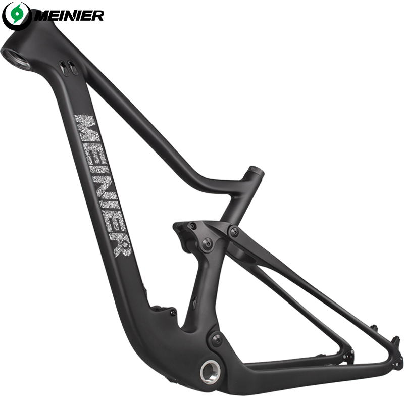 Full Carbon Suspension Bike Frame 29er MTB Thru AXle BOOST Carbon Fiber Suspension Mountain Bikes XC 100mm Travel Bicycle Frame