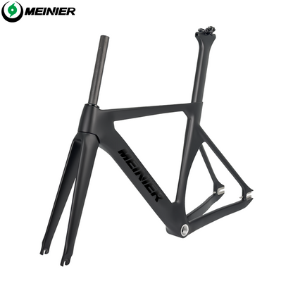 MEINIER Upgraded T1000 Carbon Track Frameset Max 700Cx25C Tire Fixed Gear Frame for Bike Racing Racing