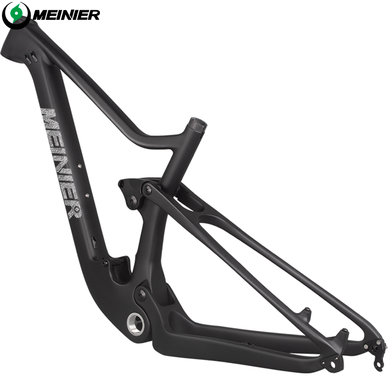 Full Carbon Suspension Bike Frame 29er MTB Thru AXle BOOST Carbon Fiber Suspension Mountain Bikes XC 100mm Travel Bicycle Frame
