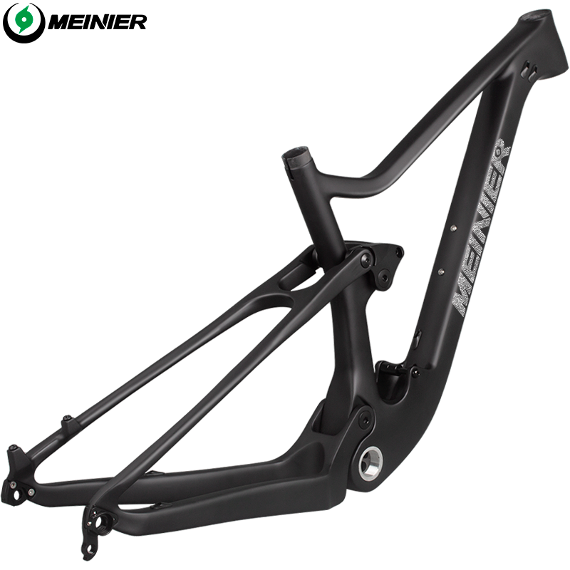 Full Carbon Suspension Bike Frame 29er MTB Thru AXle BOOST Carbon Fiber Suspension Mountain Bikes XC 100mm Travel Bicycle Frame