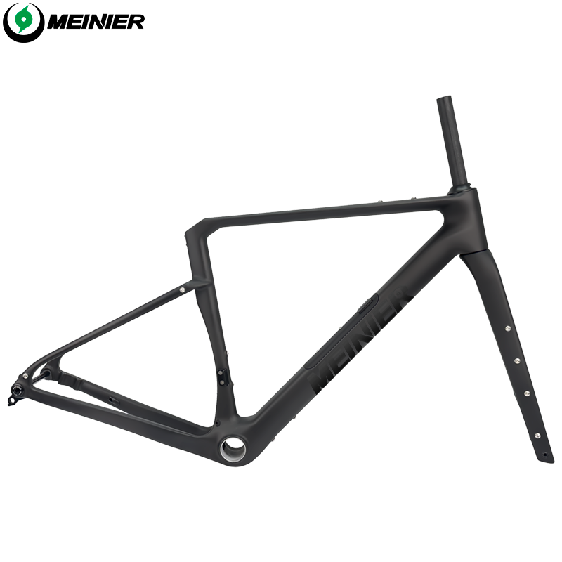 Carbon Gravel Frame with Tool Box UDH Hanger Cyclocross Frameset Bottom Bracket T47