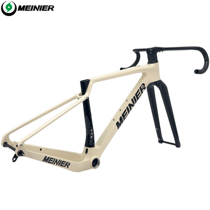 Carbon Gravel Frame Hub142x12mm Axle Disc Brake T47 Cyclocross Frame with Integrated Handlebar Gravel Bicycle Frame