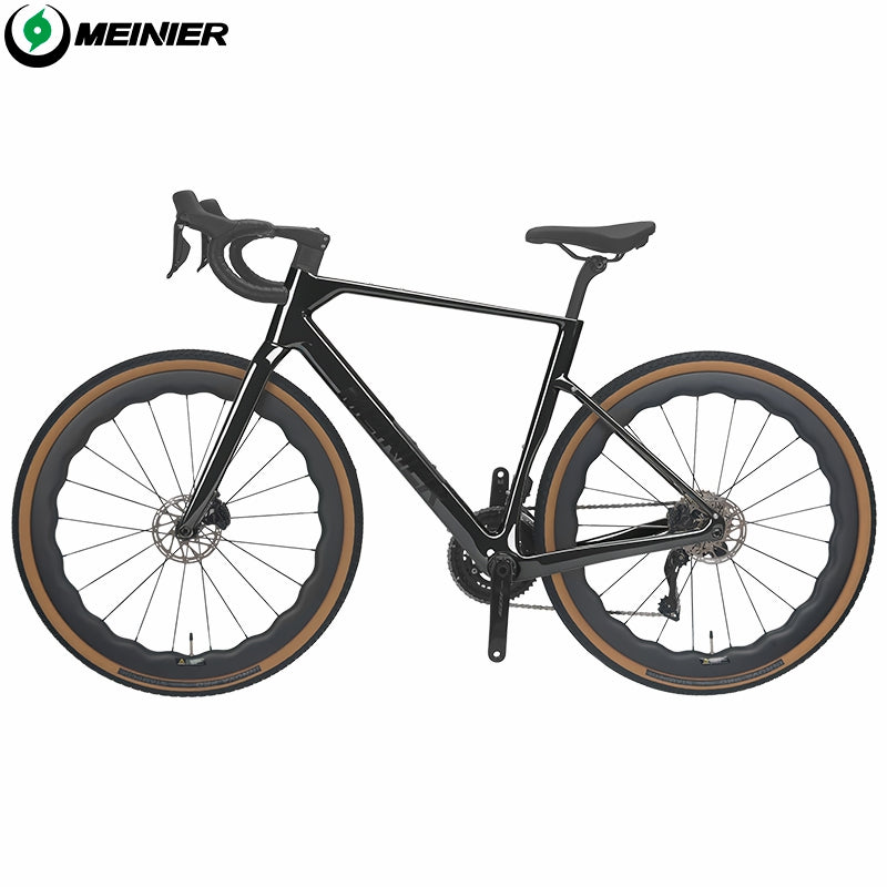 GRL615 Plus Full Carbon Gravel Road Bike 105 R7170 Di2 2x12S Full Internal Cable Routing Carbon Fiber Frame All Road Bicycle
