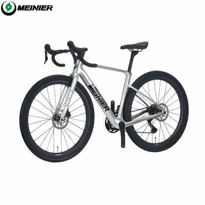 MEINIER Carbon Fiber Gravel Bike GRX BR600 2X11S Hydraulic Disc Brake Gravel Road Bike for Bikepacking and Longer Journeys