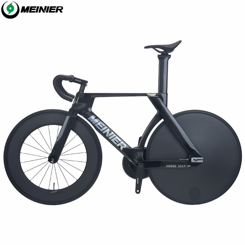MEINIER TR688 Carbon Fiber Fixed Gear Bike 58T Crank Single Speed Track Bicycle 700C Lightweight Comfortable 3D Saddle