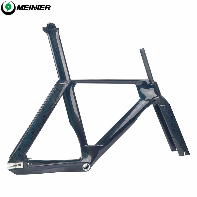 Full carbon Track Bike Frame Fork Seatpost Fixed gear UD matt Fork 700C